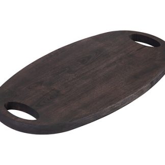 Graze Oval Serving Board Black 48x25x2cm