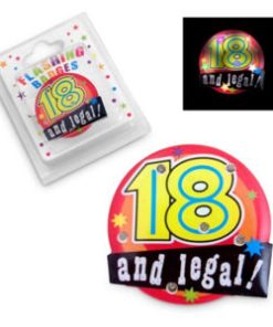 18th Flashing Badge