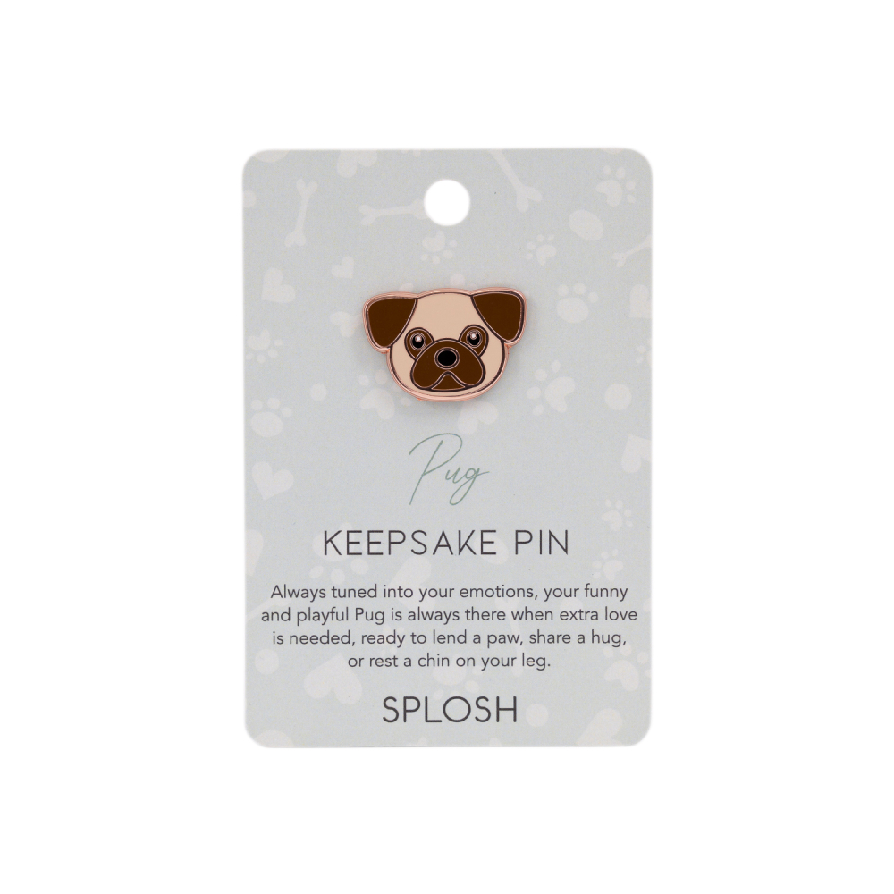 Pug Keepsake Pin