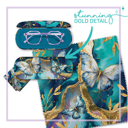 Glasses Case Tranquil Butterflies