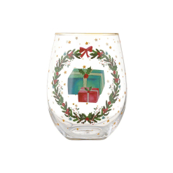 Christmasville Stemless Glass Gifts Gift Boxed