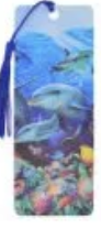 3D Dolphin Bookmark
