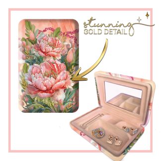 Small Jewellery Case Coral Peony