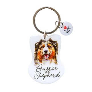 Pet Keyring Aussie Shepherd