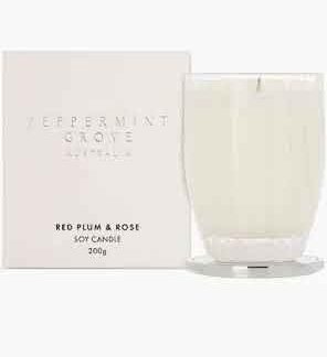 Red Plum & Rose 200g Candle