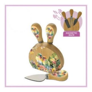 Magnetic Cheese knife Block Love Birds