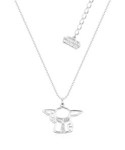 Grogu Crystal Outline Necklace