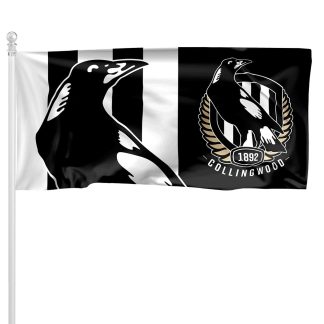 Collingwood Magpies Large Wall Cape Flag