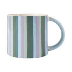 Power Pop Stripes Mug 400ML Lilac