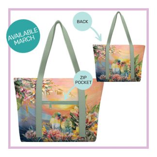 Large Tote Cooler Bag Love Birds