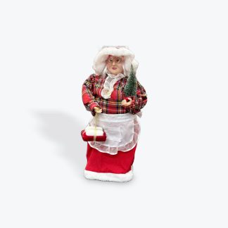 Mrs Claus with  Red Tartan 90cm