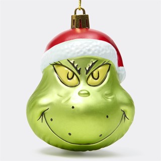Grinch Head Plastic Bauble