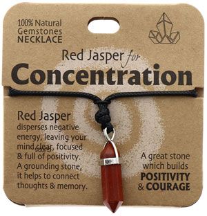 Red Jasper For Concentration Necklace