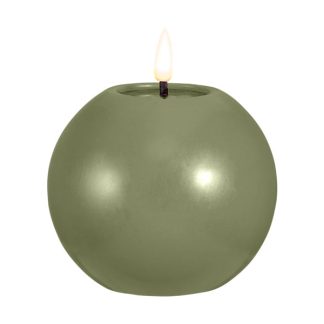 Let's Get Lit LED Flameless Round Candle 10cm Pine