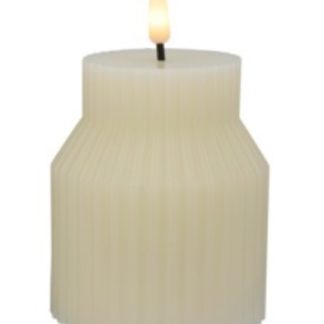 Let's Get Lit Linea LED Sculptural Wax Candle 8.5x10cm Soy Gift Boxed