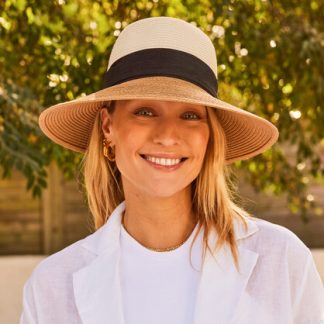 Shirley Bucket Hat - Ivory and Camel RL853