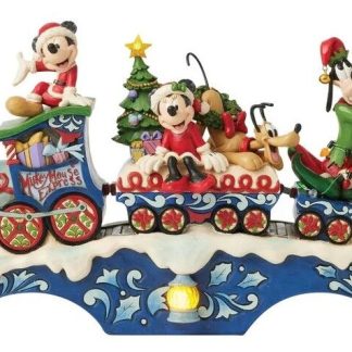 Disney Traditions - 22cm Mickey & Friends LED Musical Christmas Train