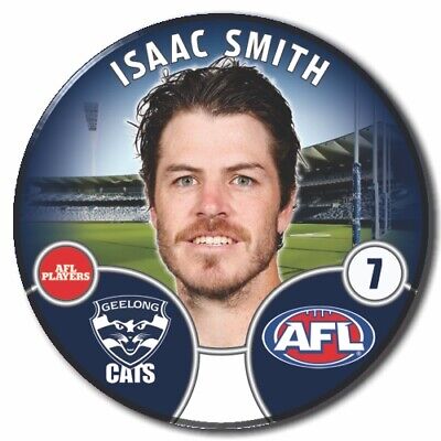 2021 AFL Geelong Player Badge - Isaac Smith