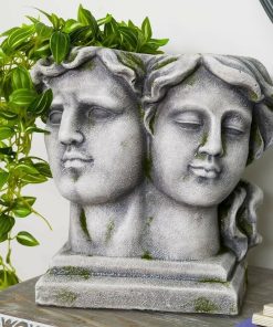 Grecian Two Faces Planter