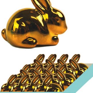 Gold Ceramic Rabbit