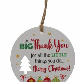 Thank You For Xmas Plaque