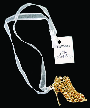 Wedding Charm Gold High Heel
