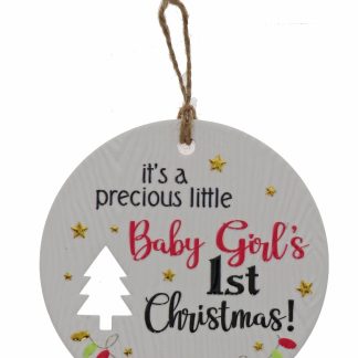Baby Girl 1st Xmas Plaque