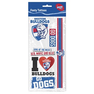 Western Bulldogs Tattoo Sheet