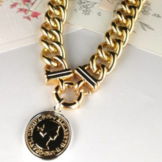 Gold Necklace Coin Fashion Jewellery