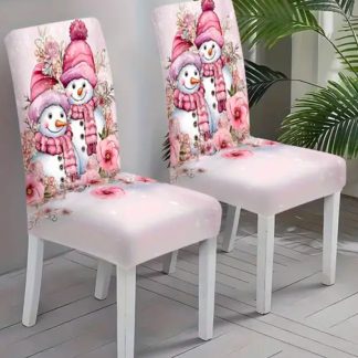 Christmas Chair Covers Snowman