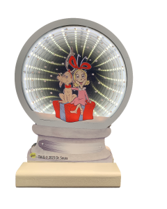 20cm Infinity Grinch Cindy Lou And Max Snow Globe