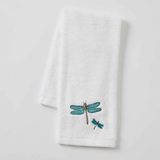 Vintage Dragonfly Hand Towel