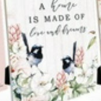 Wren ceramic inspiration plaque