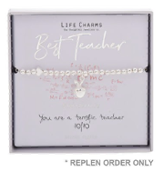 Life Charms Bracelet Best Teacher