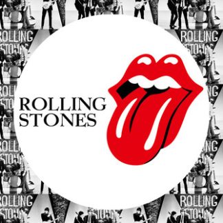 Rolling Stones Glass Plaque