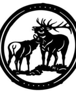 2 Deer Wall Art 90cm