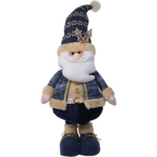 Blue Santa with Extendable Legs