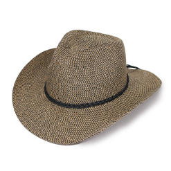 Benji Cowboy Hat - Black & Camel RL900
