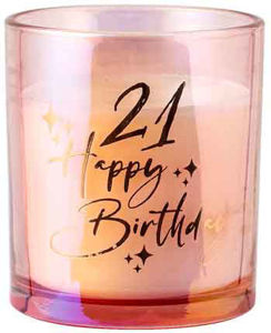 21st Rose Gold Chrome Candle