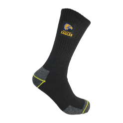 AFL West Coast Eagles 2pk Heavy Duty Work Sock