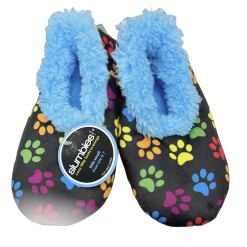 Multi Paw Soft Slippers Socks - Non-Slip Grip