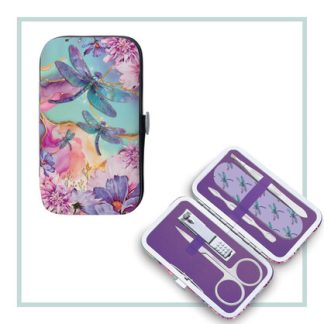 5 piece manicure set Delightful Dragonflies