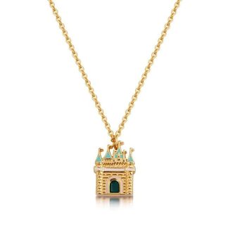 sleeping beauty castle necklace