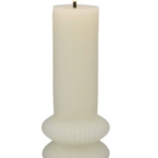 Let's Get Lit Linea LED Sculptural Wax Candle 7.5x18.5cm Soy Gift Boxed