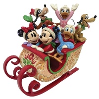 Disney Traditions - 20cm Mickey & Friends Sleigh