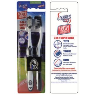Collingwood Magpies Toothbrush Twin Pack