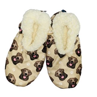 Labrador, Chocolate Comfies Slippers