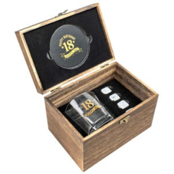 18th  Whisky Glass  270ml Gift Set