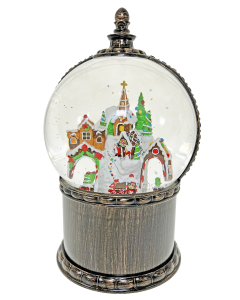 Gingerbread Village Snow Globe