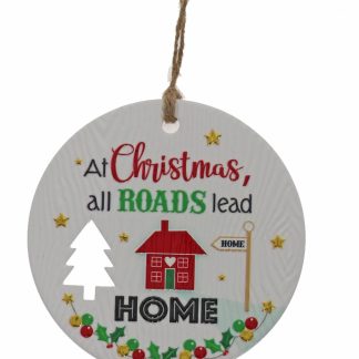 All Roads Leads Xmas Plaque